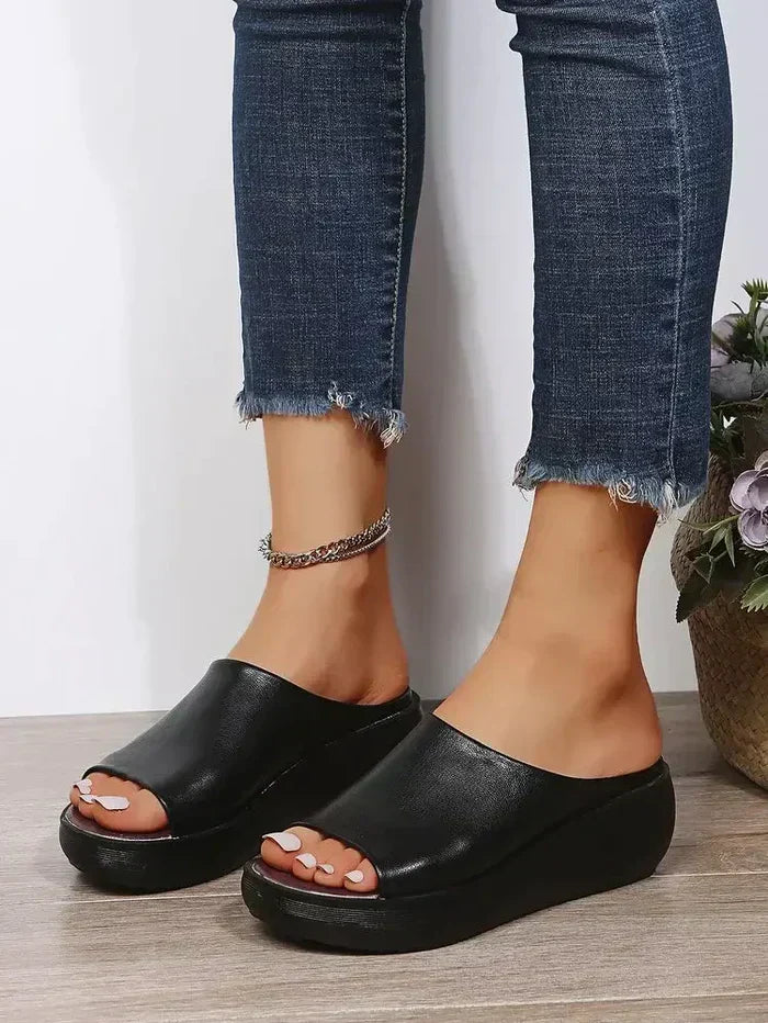 W&W Mode | Damen Hausschuhe mit Ledersohle