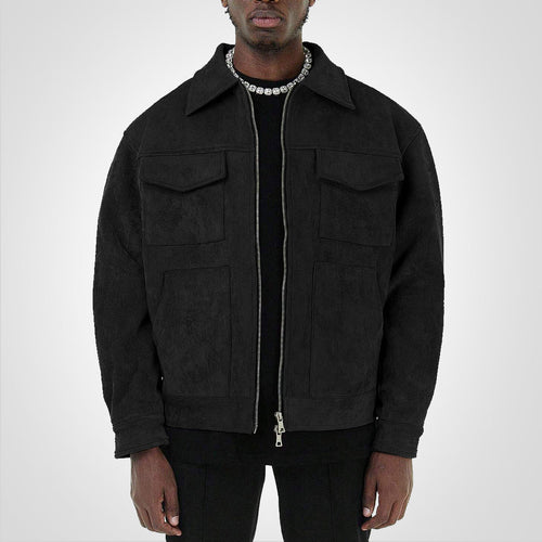 WW | Kurze Wildlederjacke Mit Reißverschluss