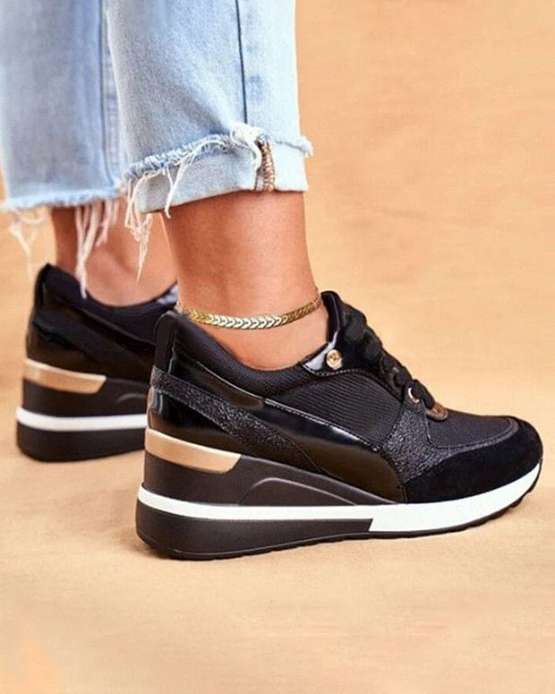 WW | Plattform Sneakers Mit Pailletten