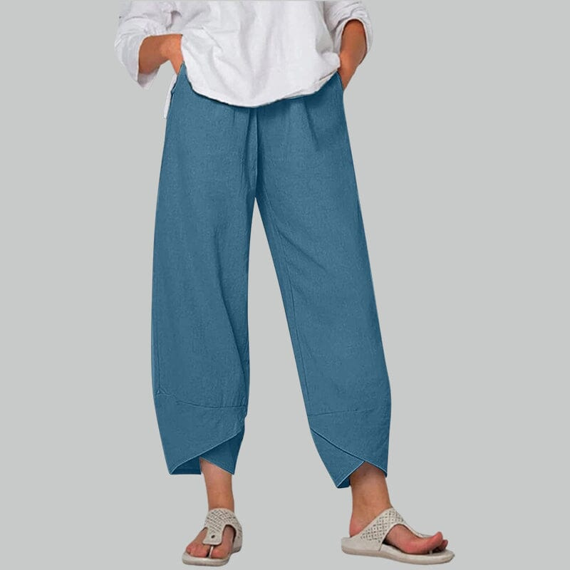 WW | Damenhose Leichte Baumwoll Und Leinen Damen Sommer Komfort