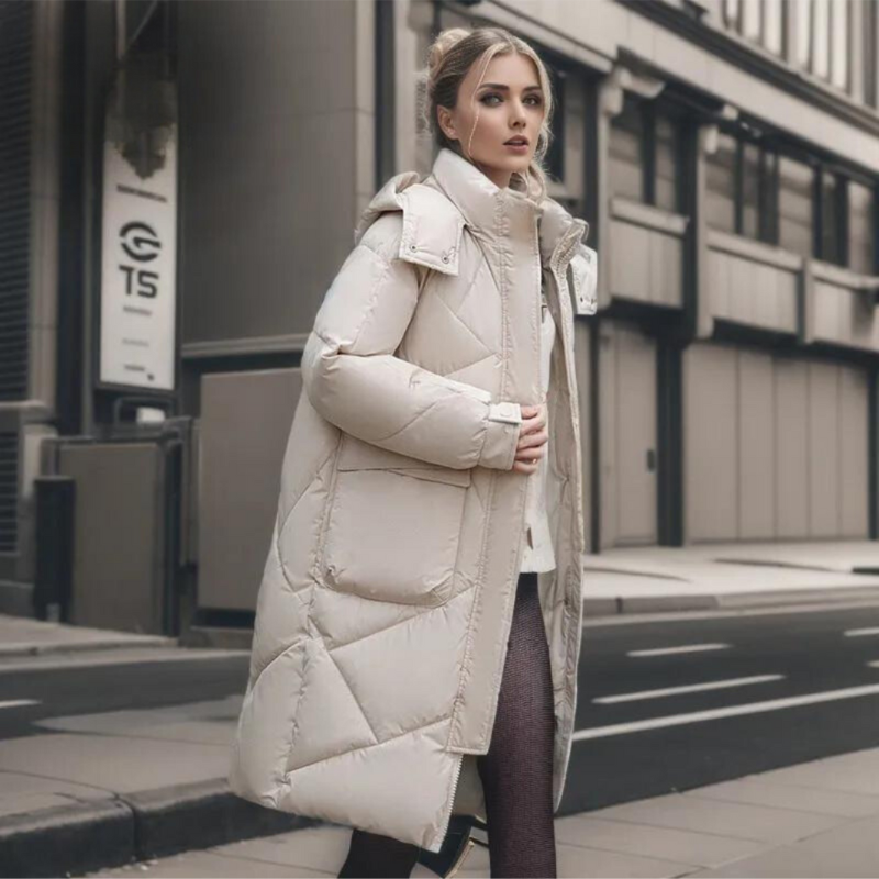 WW | Lange Jacke Für Frauen Winter Warm