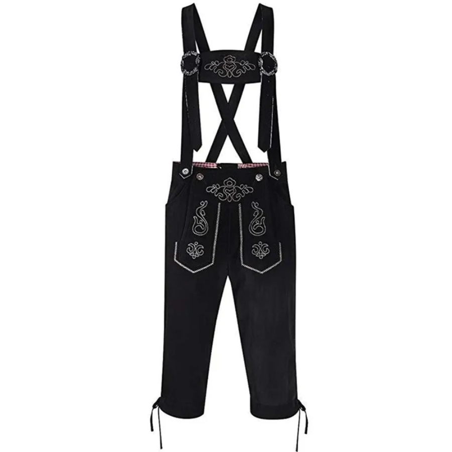 WW | Herren Lederhosen Kniehose Mit Trägern Bayerische Festkleidung