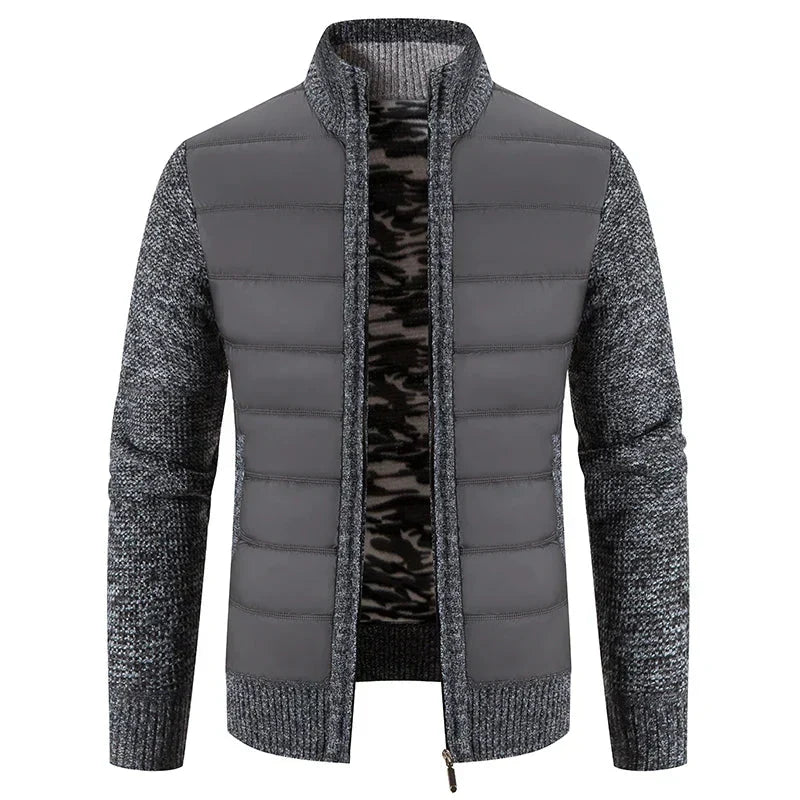 W&W Mode | Hybridjacke Aus Gesteppter Strickware Für Herren