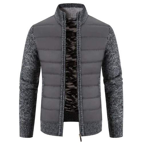 W&W Mode | Hybridjacke Aus Gesteppter Strickware Für Herren