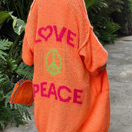 WW | PEACE MODISCHE STRICKJACKE