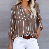 WW | Modische Bluse für Damen | Gestreift