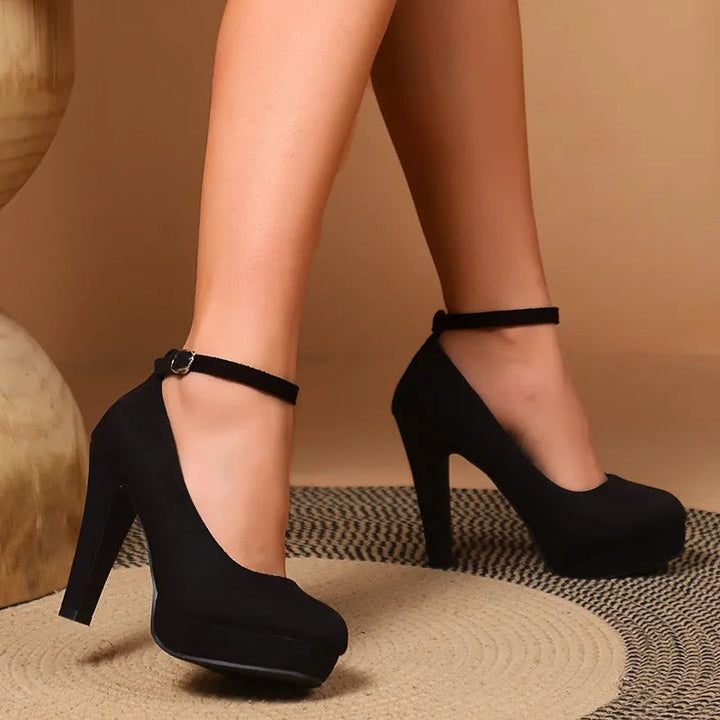 Damen-Pumps mit hohem Absatz und gepolsterter Innensohle