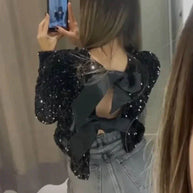 Modisches funkelndes Jacke