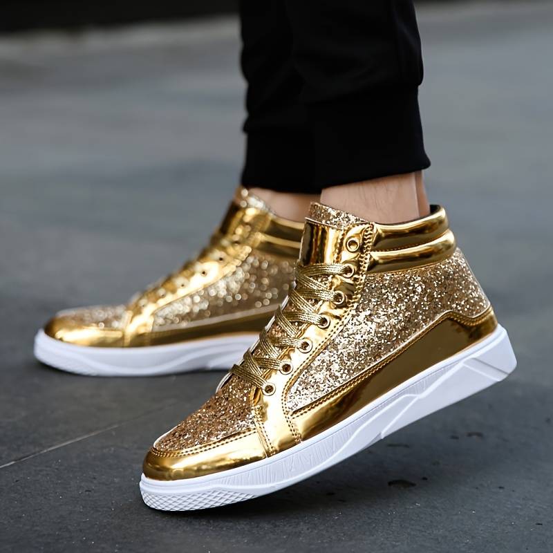 WW | Herren Basket Schuhe mit Glänzendem Effekt