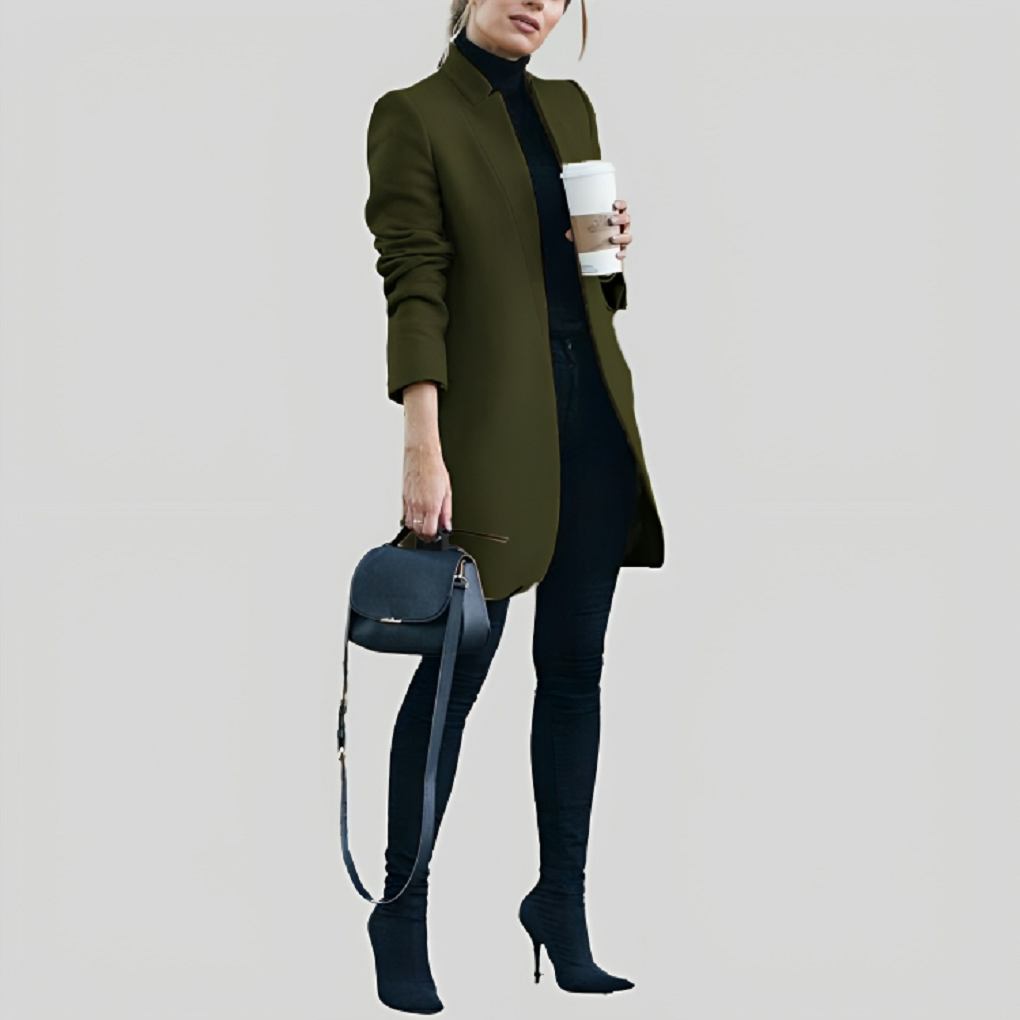 WW | Damen Herbst Winter Wollblazer - Stilvoll & Warm für Kalte Tage