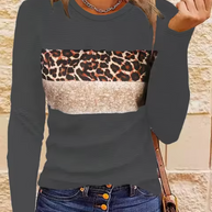 WW | Langarm-T-Shirt mit Leopardenmuster