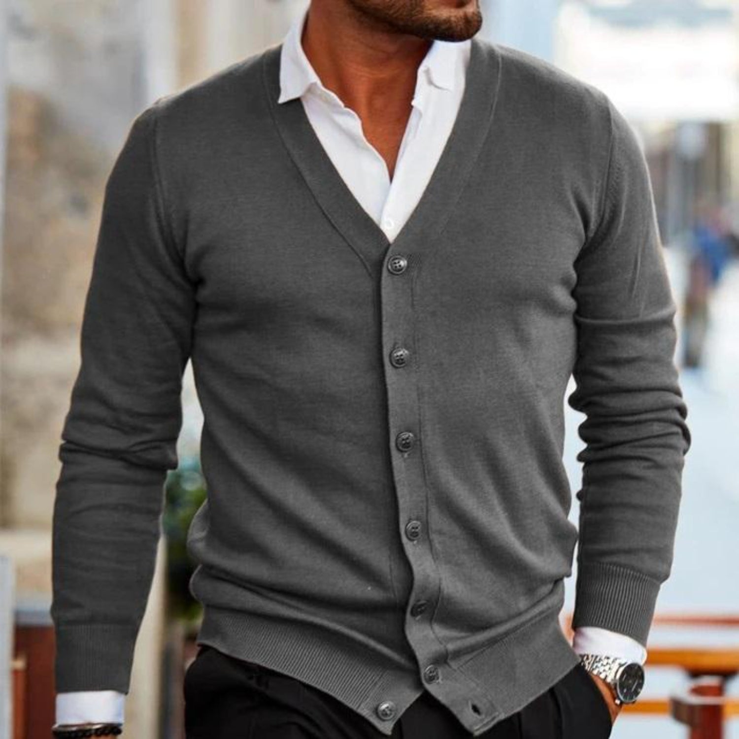 WW | Alltag Strickjacke Für Herren