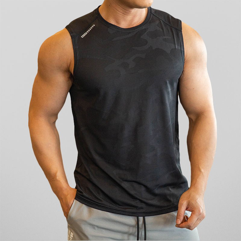 WW | Herren T-Shirt Schnell Trocknendes Ärmelloses Sportshirt Für Männer