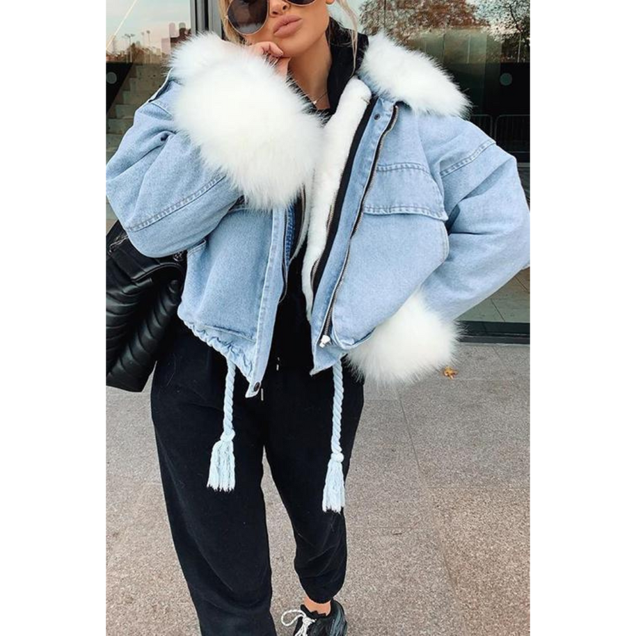 WW | Winterjacke aus Jeans für Frauen