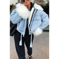 WW | Winterjacke aus Jeans für Frauen