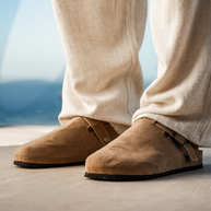 WW | Bequemer Herren Clog Aus Wildleder Mit Ergonomischem Fußbett