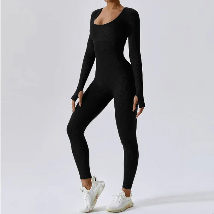 WW | Eleganter & Figurformender Jumpsuit mit Langen Ärmeln