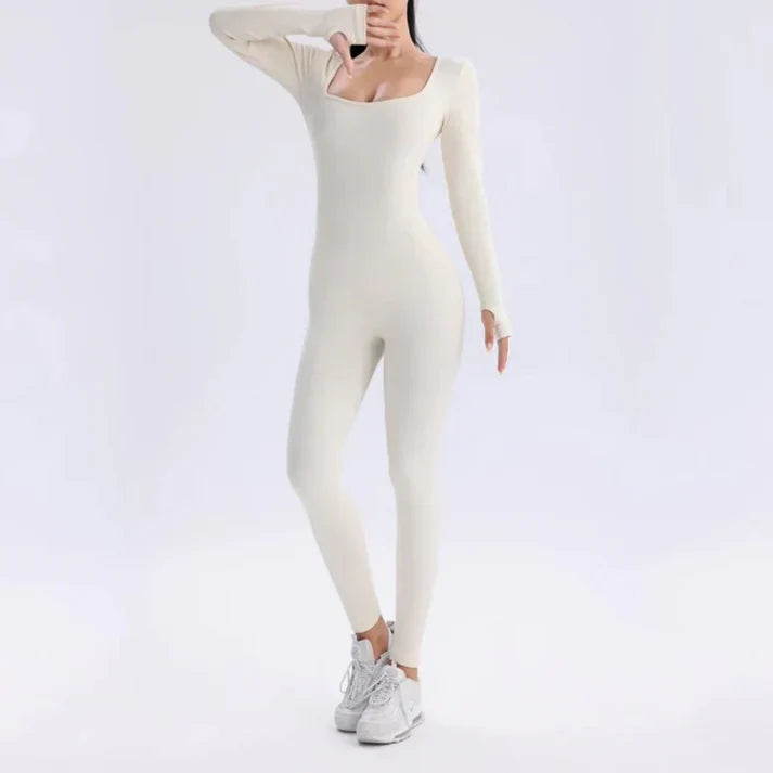 WW | Eleganter & Figurformender Jumpsuit mit Langen Ärmeln