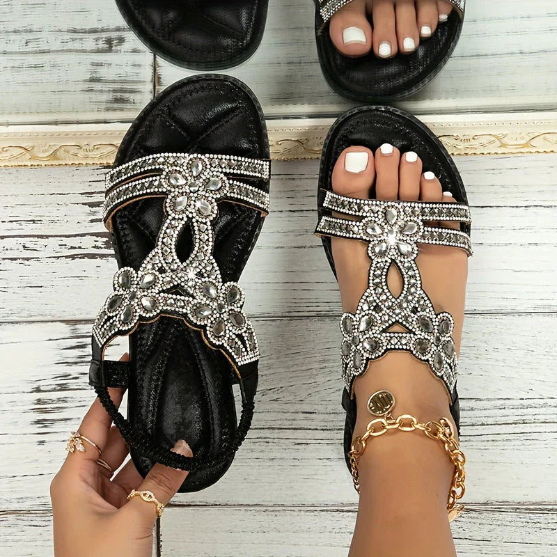 WW | Trendige Strass Sommer Sandalen Für Frauen