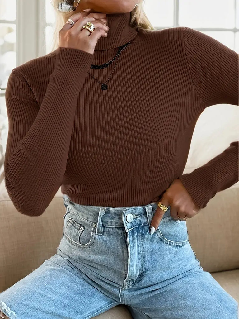 WW | Elegante Damenpullover mit Rollkragen