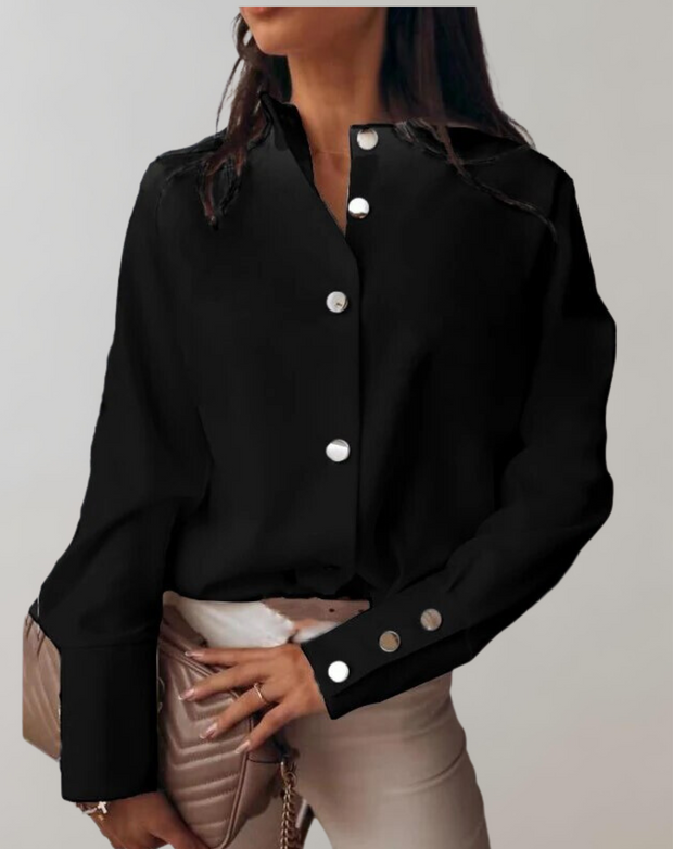 WW - Stehkragen Damen Bluse