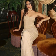 WW | Maxi Kleid Champagner