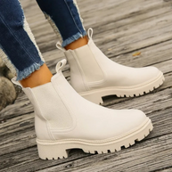 WW | Damen Chelsea Boots aus Leder mit Zugschlaufen