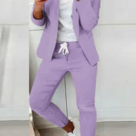 WW | Langärmeliger Blazer Und Hose Stil