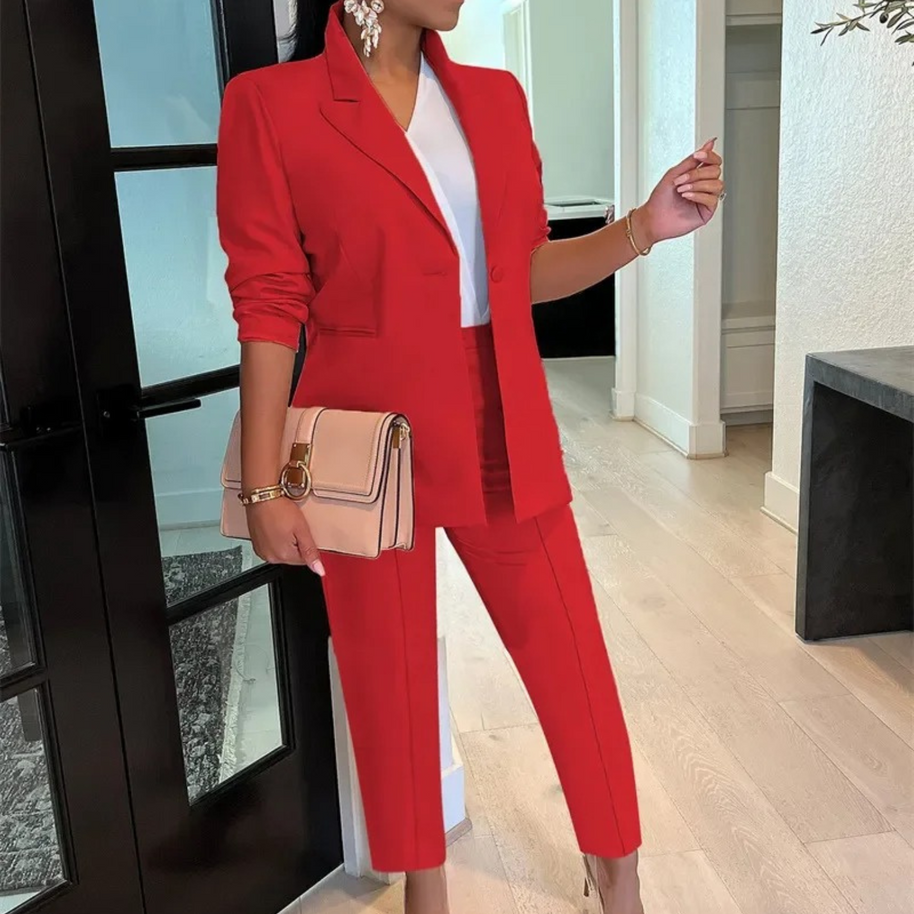 WW | Blazer Und Hosen Satz Für Damen