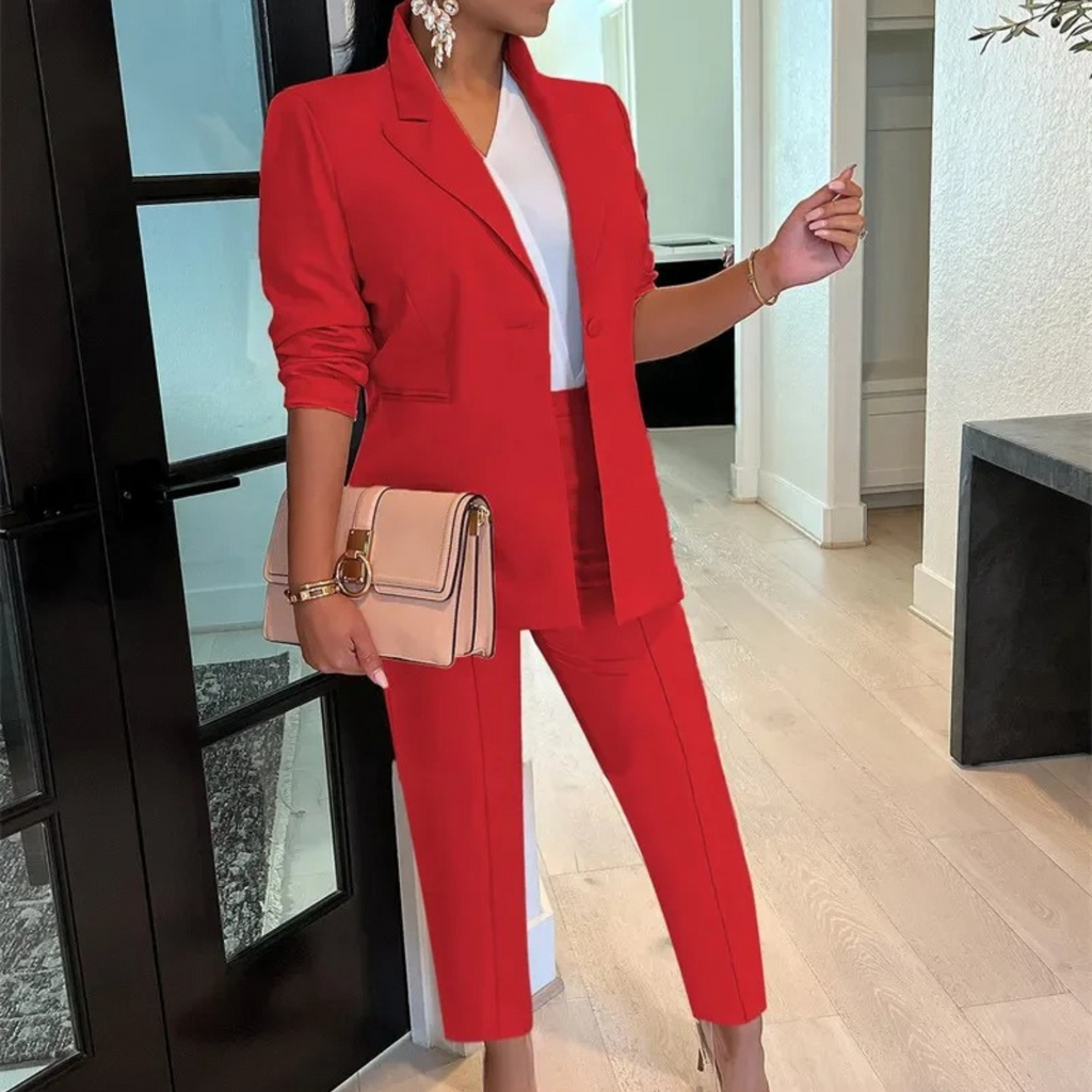 WW | Blazer Und Hosen Satz Für Damen