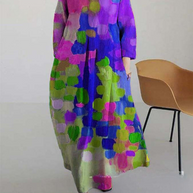 WW | Elegante Farbenfrohe Sommer Maxi Kleid
