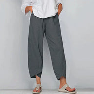 WW | Baumwoll Leinen Hose Für Damen