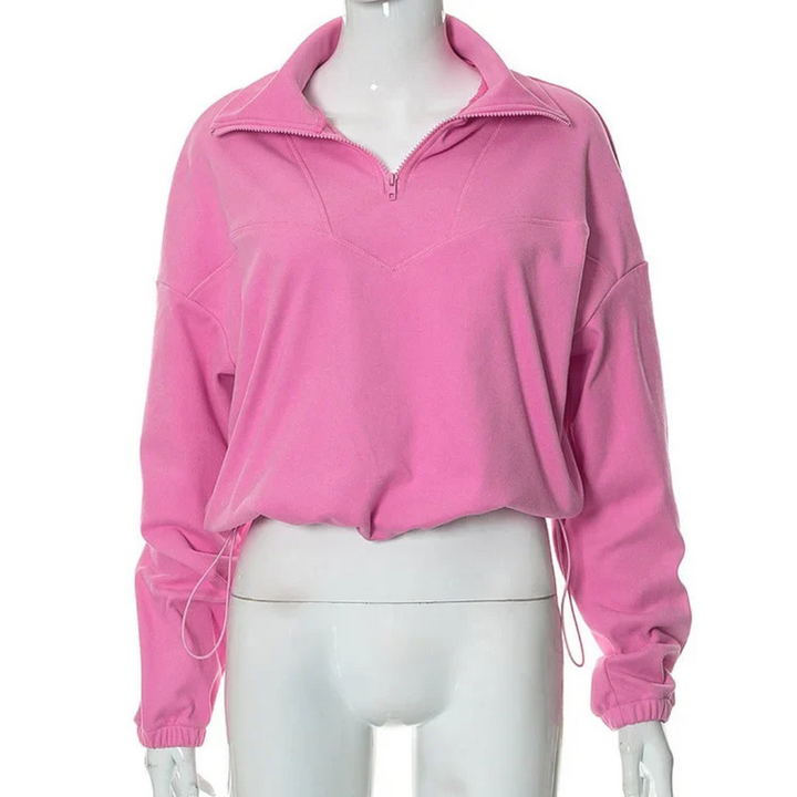 W&W Mode | Pullover mit Kragen für Frauen Warm