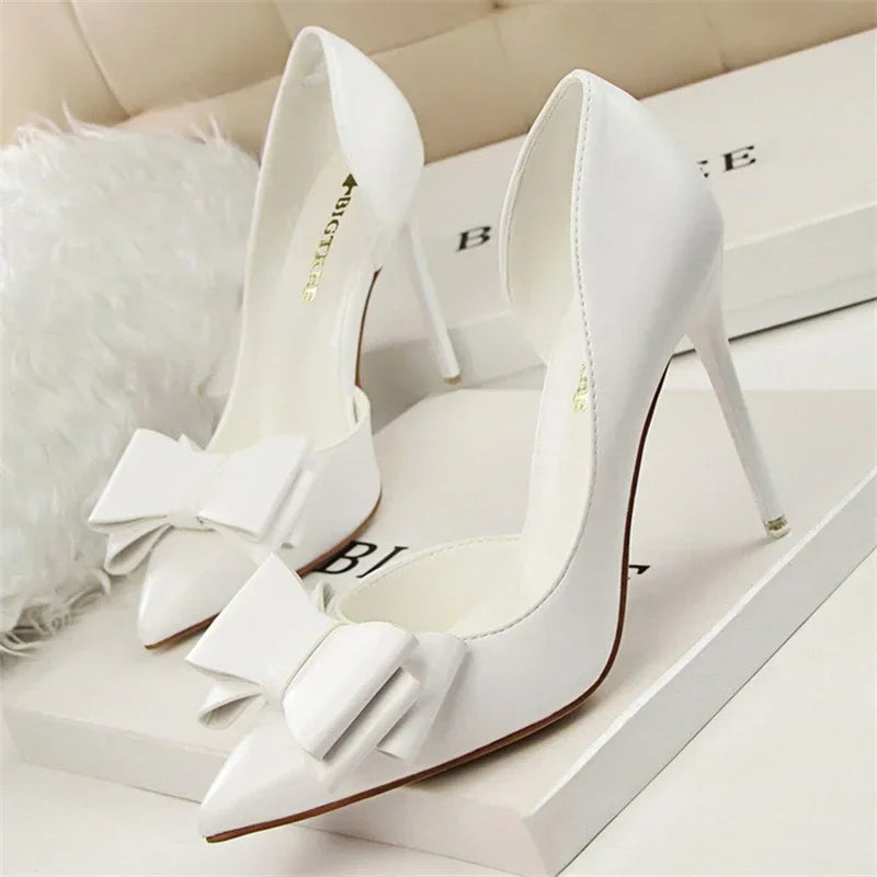WW | Damen Pumps Mit Schleifendetail Elegante Frauenabsätze