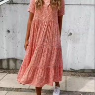 WW | Kurzarmkleid mit Blumenmuster