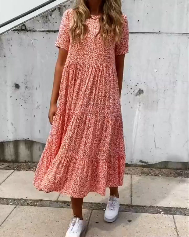 WW | Kurzarmkleid mit Blumenmuster