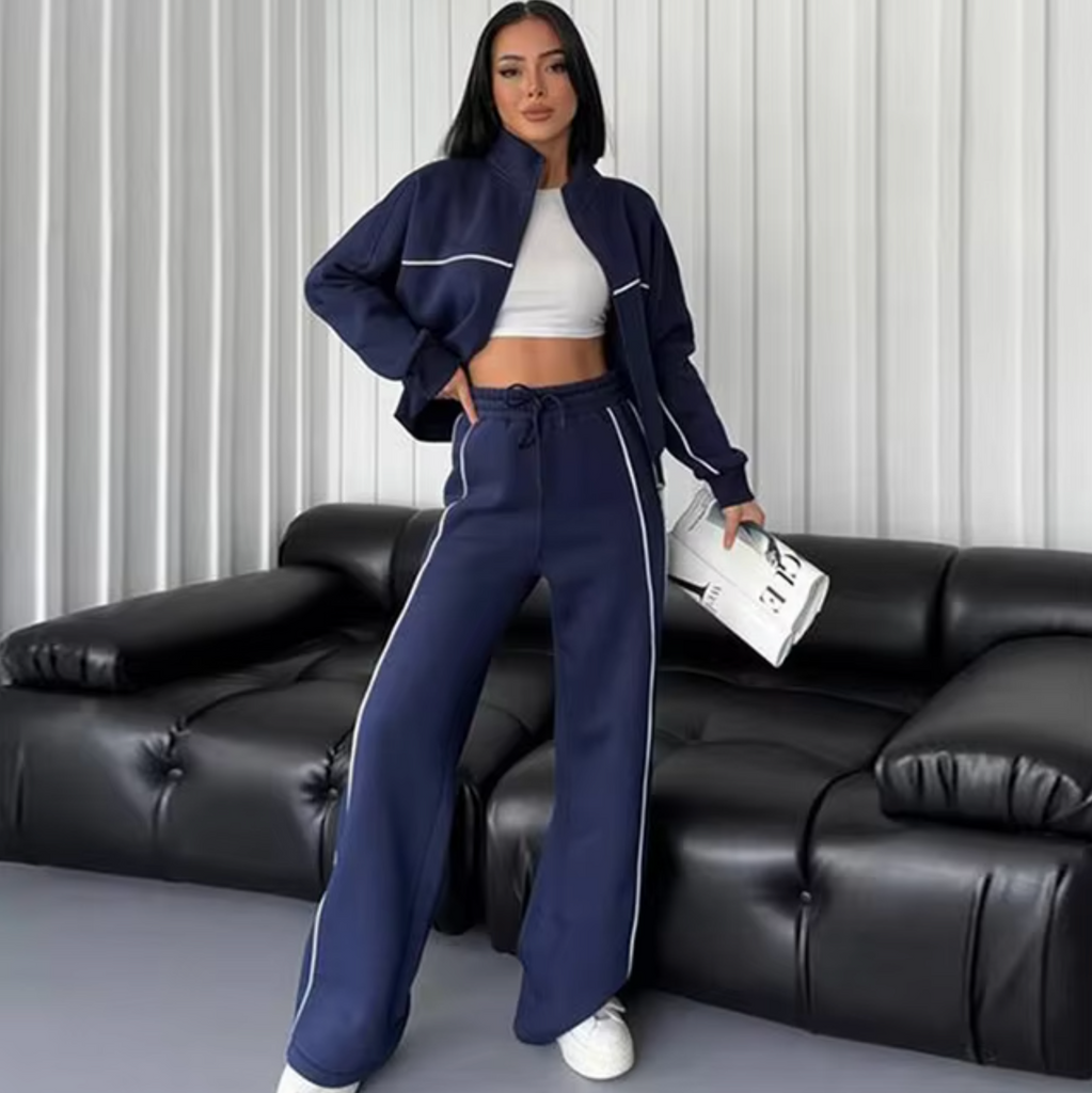 WW – Set van vest en broek met hoge kraag