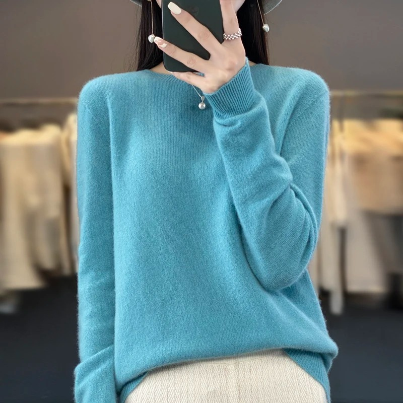 W&W Mode | Cashmere Pullover Damen Stilvoller Rundhals, Weich & Komfortabel