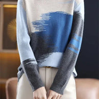 Tie-Dye-Pullover mit langen Ärmeln