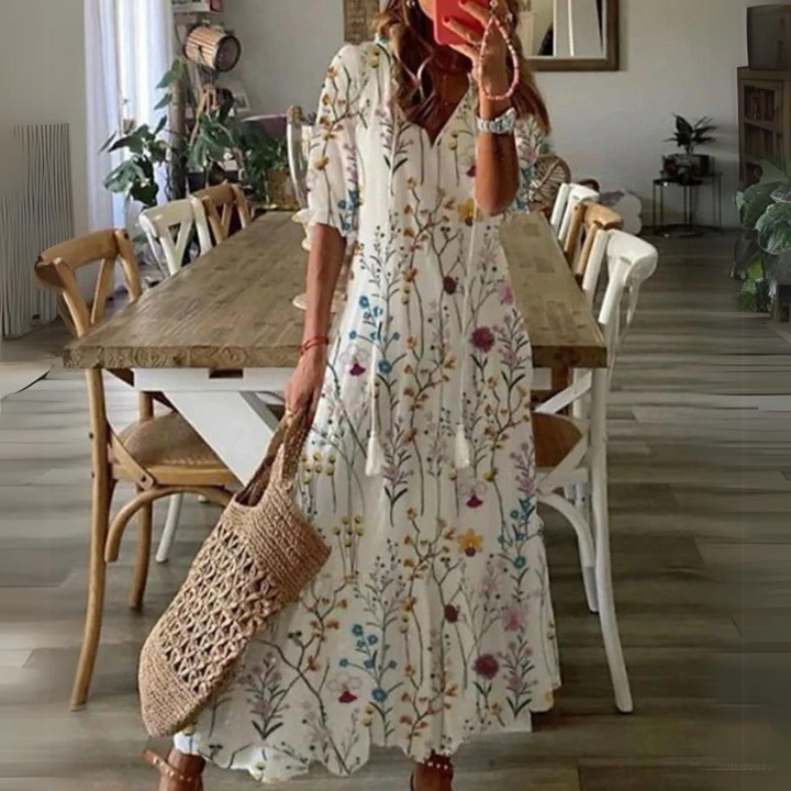 W&W Mode | Maxi Kleid Mit Blumenmuster