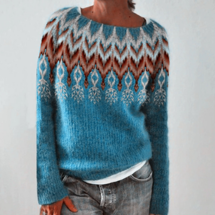W&W Mode | Warmer Herbstpullover mit Rundhalsausschnitt für Damen