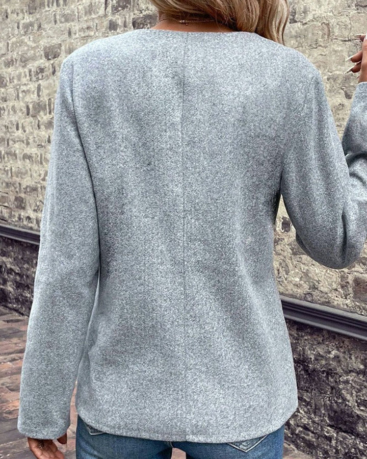 W&W Mode | Schicke Wintergraue Strickjacke für Frauen