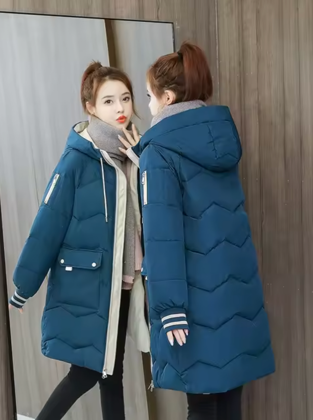 W&W Mode | Lange Parka Baumwolljacke