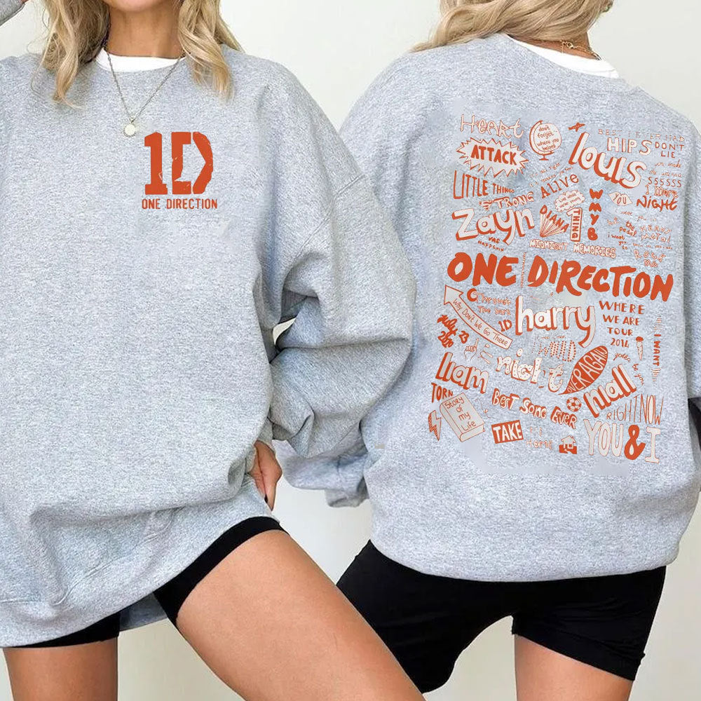 WW | One Direction Crewneck Hoodie Alle Alben