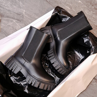 WW | Damen Stiefel Modische Plateaustiefel Mit Slip on Design, Alltagstauglich