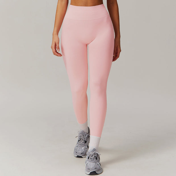 WW | Coole Fitness Gerippte Hohe Taille Yoga-Hose