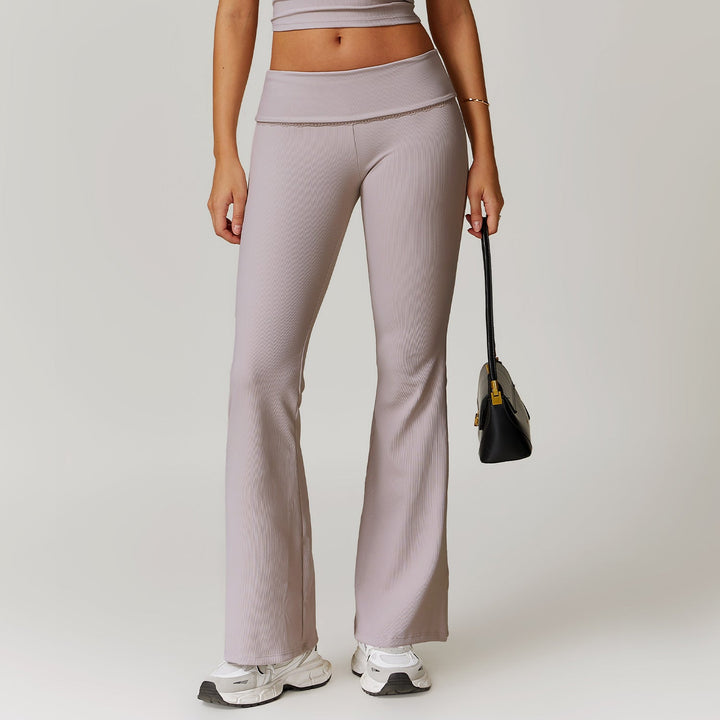 W&W Mode | Sophistizierte Fitness Enganliegende Flare Yoga-Hose