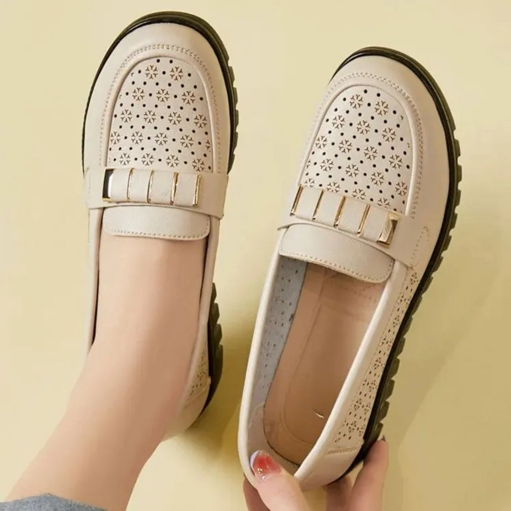 WW | Slipper on Business Formelle Stil Leder Damen Slipper