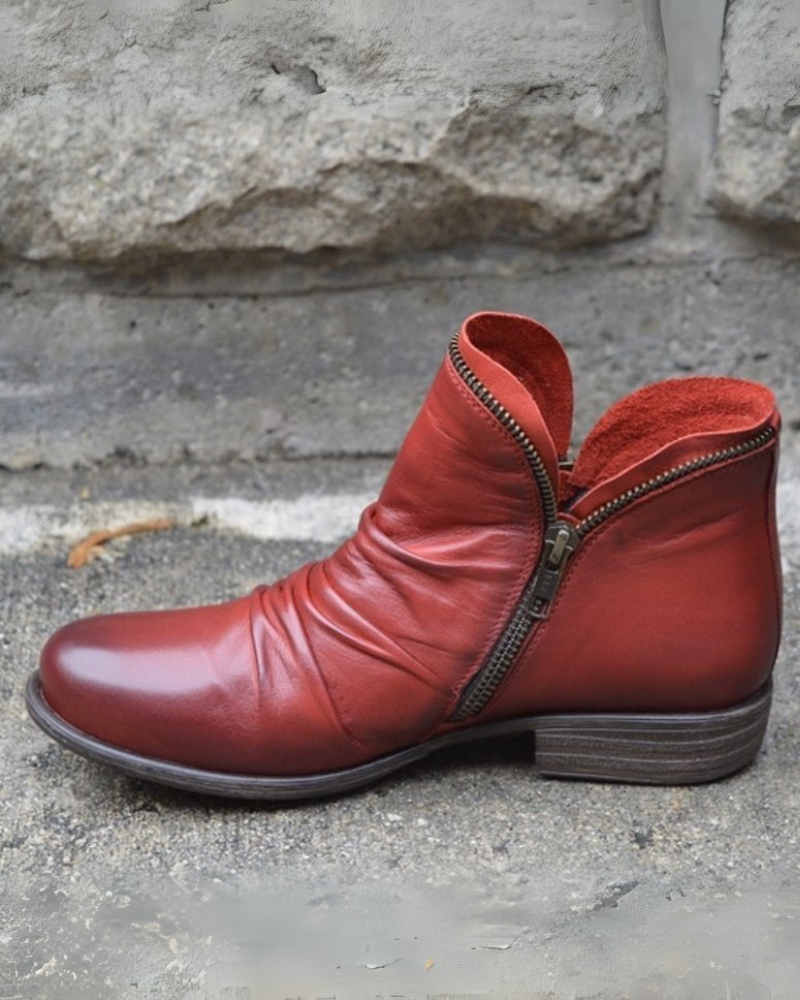 WW | Lederstiefel mit Reißverschluss