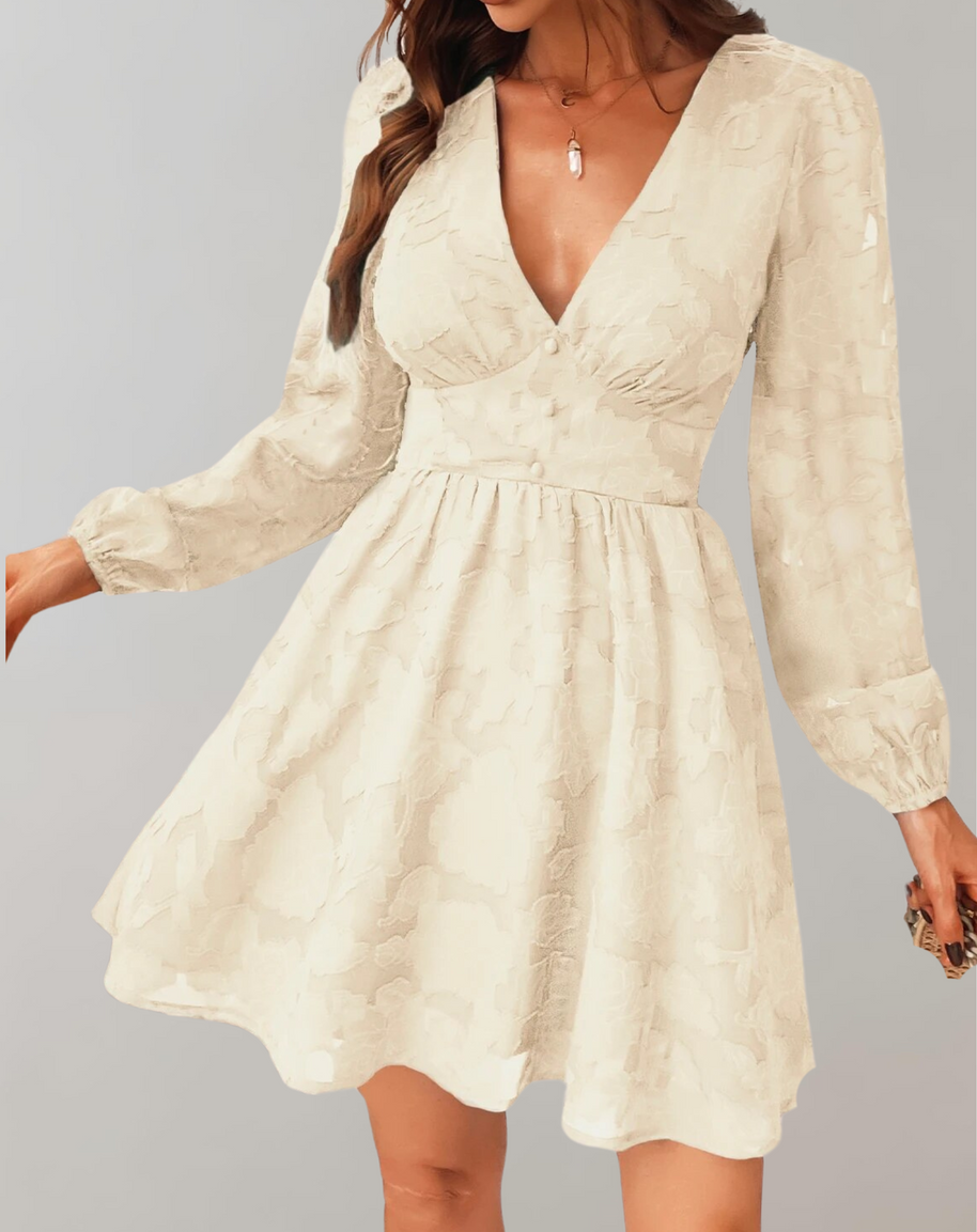 WW | V-ausschnitt Minikleid